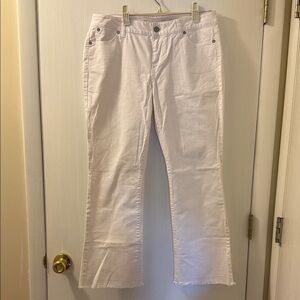 Talbots Women's White Flare Jeans
